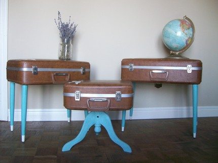 Repurposed Suitcase Table
