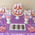 Pink and Purple Dessert Table