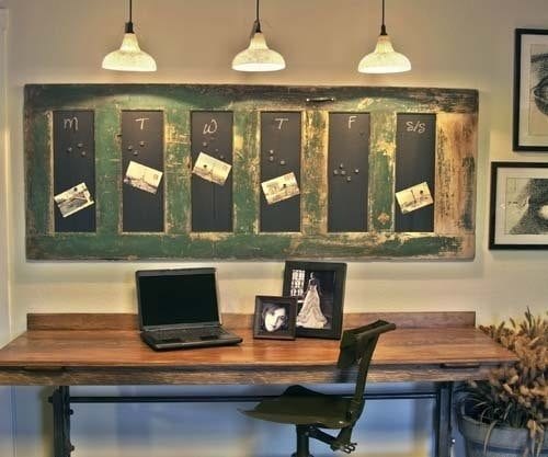 Old Doors with Chalkboard Paint
