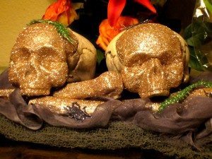 Glittered Skulls