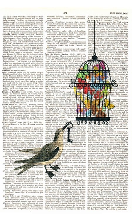 Recycled Book Page Art (3)
