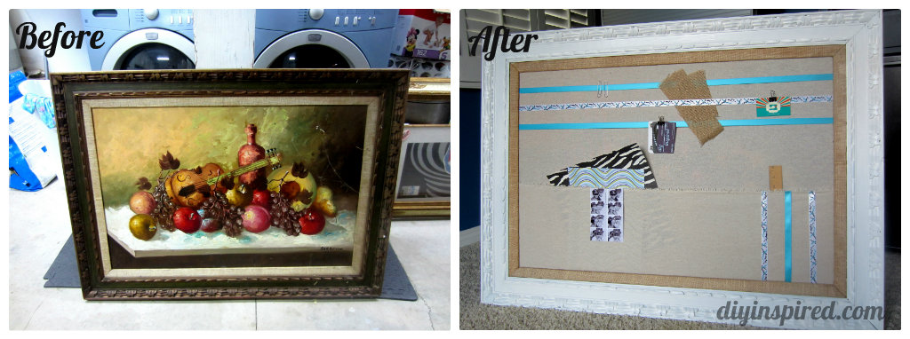 Before and After Craft Organization Board