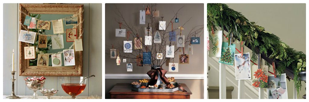 Martha Stewart Christmas Card Displays