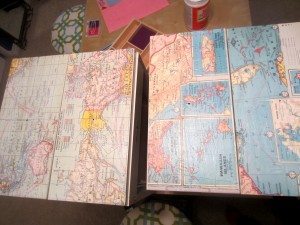 Recycled Map Drawer Makeover (5)