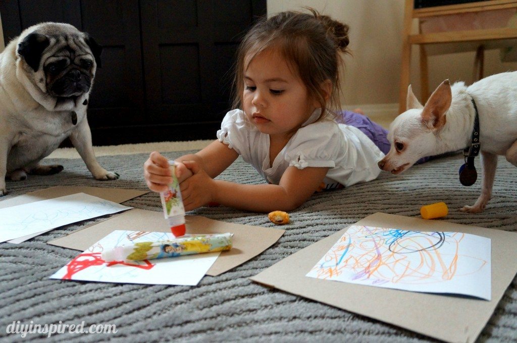Crafting with the dogs