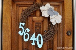 DIY Address Wreath