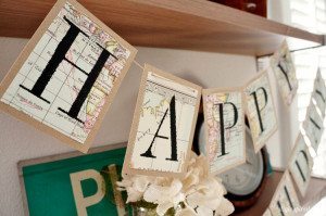 http://www.diyinspired.com/wp-content/uploads/2015/03/Recycled-Map-Happy-Birthday-Banner-DIY-300x199.jpg