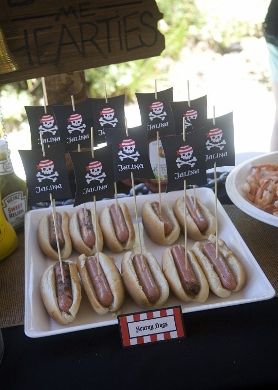 Pirate Party Ideas Party Food Hot Dogs
