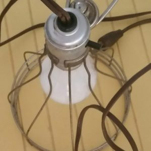 Repurposed Wire Lamp