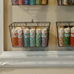 Upcycled Frame to DIY Craft Storage