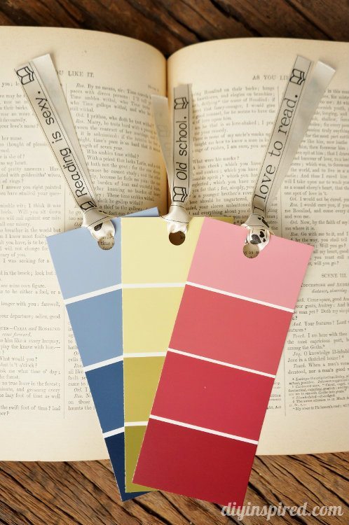 Paint Color Sample Bookmarks - DIY Inspired